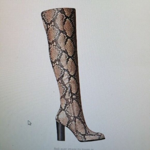 Sam Edelman Shoes - Sam Edelman  Rylan  Snakeskin Over the Knee Boots